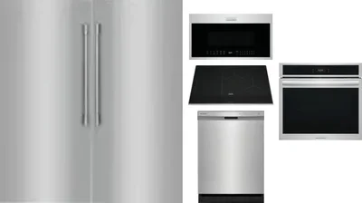 6 Piece Package Includes Refrigerator, Freezer, Cooktop, Wall Oven, Microwave And Dishwasher