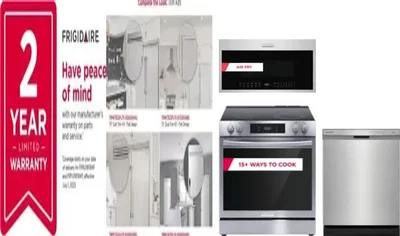 5 Piece Package Includes Refrigerator, Freezer, Range, Microwave And Dishwasher