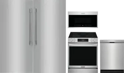 5 Piece Package Includes Refrigerator, Freezer, Range, Microwave And Dishwasher