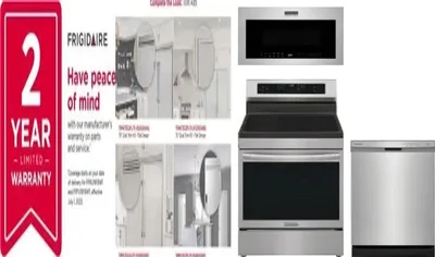 5 Piece Package Includes Refrigerator, Freezer, Range, Microwave And Dishwasher