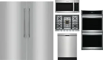 6 Piece Package Includes Refrigerator, Freezer, Cooktop, Wall Oven, Microwave And Dishwasher