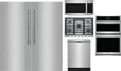 6 Piece Package Includes Refrigerator, Freezer, Cooktop, Wall Oven, Microwave And Dishwasher