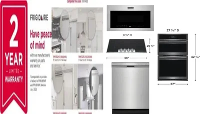 6 Piece Package Includes Refrigerator, Freezer, Cooktop, Wall Oven, Microwave And Dishwasher