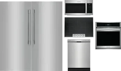 6 Piece Package Includes Refrigerator, Freezer, Cooktop, Wall Oven, Microwave And Dishwasher