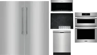 6 Piece Package Includes Refrigerator, Freezer, Cooktop, Wall Oven, Microwave And Dishwasher