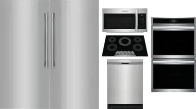 6 Piece Package Includes Refrigerator, Freezer, Cooktop, Wall Oven, Microwave And Dishwasher