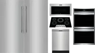 6 Piece Package Includes Refrigerator, Freezer, Cooktop, Wall Oven, Microwave And Dishwasher
