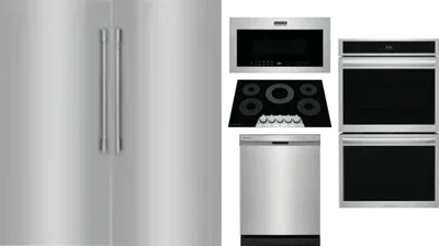 6 Piece Package Includes Refrigerator, Freezer, Cooktop, Wall Oven, Microwave And Dishwasher