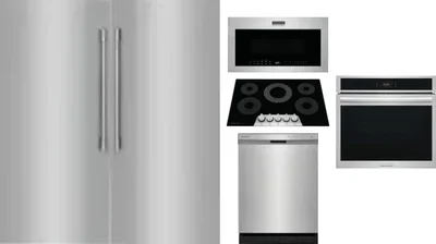 6 Piece Package Includes Refrigerator, Freezer, Cooktop, Wall Oven, Microwave And Dishwasher
