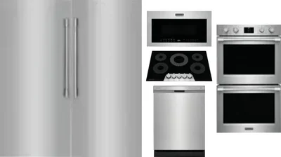 6 Piece Package Includes Refrigerator, Freezer, Cooktop, Wall Oven, Microwave And Dishwasher