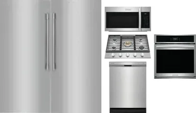 6 Piece Package Includes Refrigerator, Freezer, Cooktop, Wall Oven, Microwave And Dishwasher