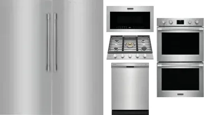 6 Piece Package Includes Refrigerator, Freezer, Cooktop, Wall Oven, Microwave And Dishwasher