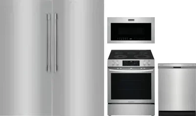 5 Piece Package Includes Refrigerator, Freezer, Range, Microwave And Dishwasher