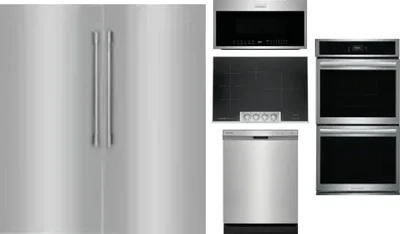 6 Piece Package Includes Refrigerator, Freezer, Cooktop, Wall Oven, Microwave And Dishwasher