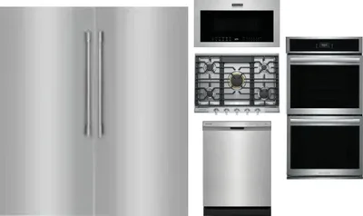 6 Piece Package Includes Refrigerator, Freezer, Cooktop, Wall Oven, Microwave And Dishwasher