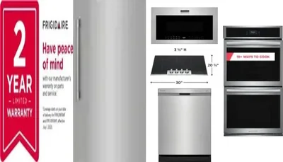 6 Piece Package Includes Refrigerator, Freezer, Cooktop, Wall Oven, Microwave And Dishwasher