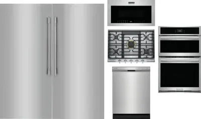 6 Piece Package Includes Refrigerator, Freezer, Cooktop, Wall Oven, Microwave And Dishwasher