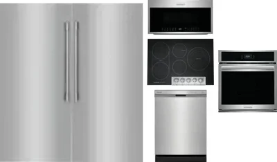 6 Piece Package Includes Refrigerator, Freezer, Cooktop, Wall Oven, Microwave And Dishwasher