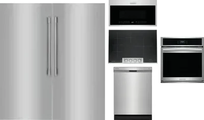 6 Piece Package Includes Refrigerator, Freezer, Cooktop, Wall Oven, Microwave And Dishwasher