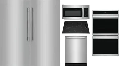 6 Piece Package Includes Refrigerator, Freezer, Cooktop, Wall Oven, Microwave And Dishwasher