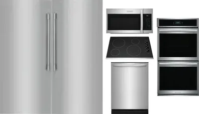 6 Piece Package Includes Refrigerator, Freezer, Cooktop, Wall Oven, Microwave And Dishwasher