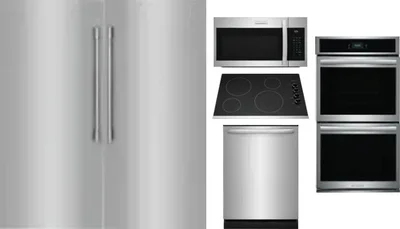 6 Piece Package Includes Refrigerator, Freezer, Cooktop, Wall Oven, Microwave And Dishwasher