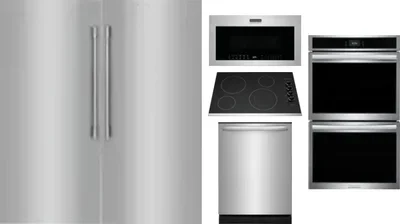 6 Piece Package Includes Refrigerator, Freezer, Cooktop, Wall Oven, Microwave And Dishwasher