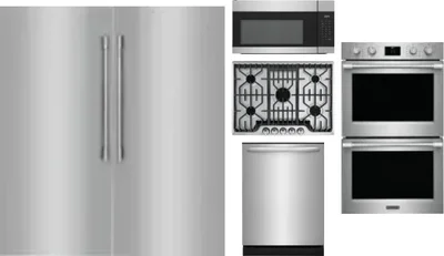 6 Piece Package Includes Refrigerator, Freezer, Cooktop, Wall Oven, Microwave And Dishwasher