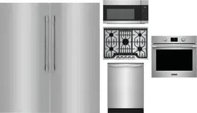 6 Piece Package Includes Refrigerator, Freezer, Cooktop, Wall Oven, Microwave And Dishwasher