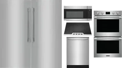 6 Piece Package Includes Refrigerator, Freezer, Cooktop, Wall Oven, Microwave And Dishwasher