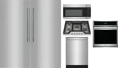 6 Piece Package Includes Refrigerator, Freezer, Cooktop, Wall Oven, Microwave And Dishwasher