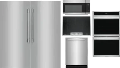 6 Piece Package Includes Refrigerator, Freezer, Cooktop, Wall Oven, Microwave And Dishwasher