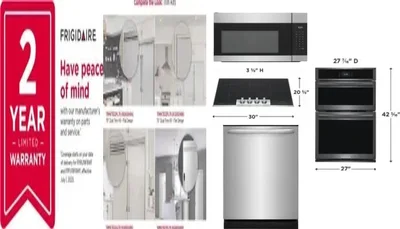 6 Piece Package Includes Refrigerator, Freezer, Cooktop, Wall Oven, Microwave And Dishwasher