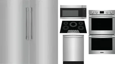 6 Piece Package Includes Refrigerator, Freezer, Cooktop, Wall Oven, Microwave And Dishwasher