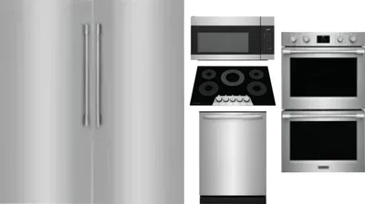 6 Piece Package Includes Refrigerator, Freezer, Cooktop, Wall Oven, Microwave And Dishwasher
