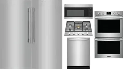 6 Piece Package Includes Refrigerator, Freezer, Cooktop, Wall Oven, Microwave And Dishwasher