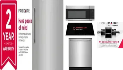 6 Piece Package Includes Refrigerator, Freezer, Cooktop, Wall Oven, Microwave And Dishwasher