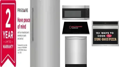 6 Piece Package Includes Refrigerator, Freezer, Cooktop, Wall Oven, Microwave And Dishwasher