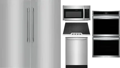 6 Piece Package Includes Refrigerator, Freezer, Cooktop, Wall Oven, Microwave And Dishwasher