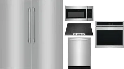 6 Piece Package Includes Refrigerator, Freezer, Cooktop, Wall Oven, Microwave And Dishwasher