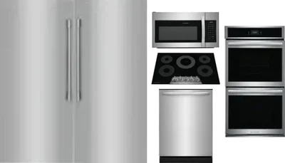 6 Piece Package Includes Refrigerator, Freezer, Cooktop, Wall Oven, Microwave And Dishwasher