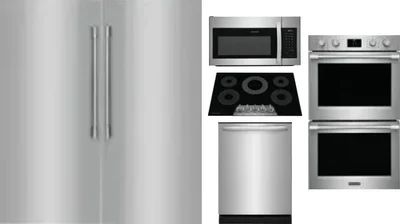6 Piece Package Includes Refrigerator, Freezer, Cooktop, Wall Oven, Microwave And Dishwasher