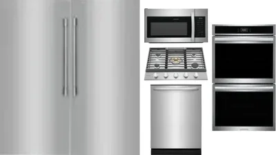 6 Piece Package Includes Refrigerator, Freezer, Cooktop, Wall Oven, Microwave And Dishwasher