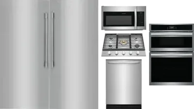 6 Piece Package Includes Refrigerator, Freezer, Cooktop, Wall Oven, Microwave And Dishwasher