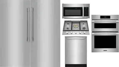 6 Piece Package Includes Refrigerator, Freezer, Cooktop, Wall Oven, Microwave And Dishwasher