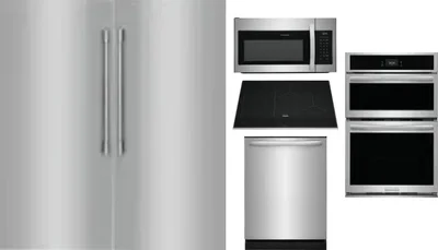6 Piece Package Includes Refrigerator, Freezer, Cooktop, Wall Oven, Microwave And Dishwasher