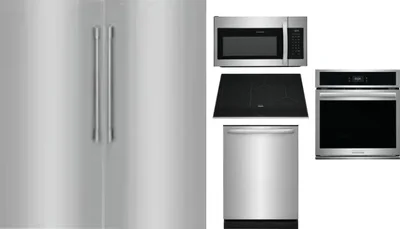 6 Piece Package Includes Refrigerator, Freezer, Cooktop, Wall Oven, Microwave And Dishwasher