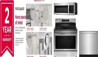 5 Piece Package Includes Refrigerator, Freezer, Range, Microwave And Dishwasher