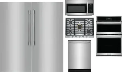 6 Piece Package Includes Refrigerator, Freezer, Cooktop, Wall Oven, Microwave And Dishwasher