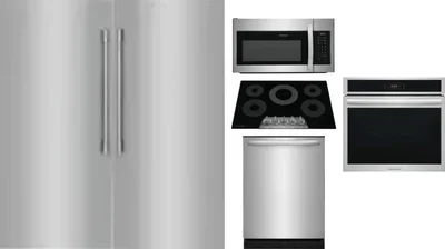 6 Piece Package Includes Refrigerator, Freezer, Cooktop, Wall Oven, Microwave And Dishwasher